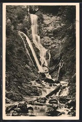 AK Nesslauer Wasserfall bei Brand