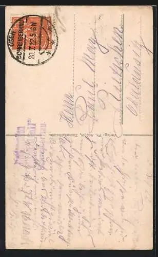 AK Zackelklamm im Riesengebirge, Wasserfall