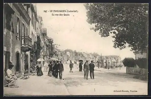 AK Le Pouliguen, La rue des quais