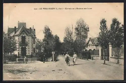 AK Le Pouliguen, Entrée de l`Avenue des Lilas