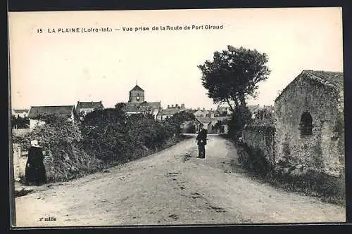 AK La Plaine, Vue prise de la Route de Port Giraud