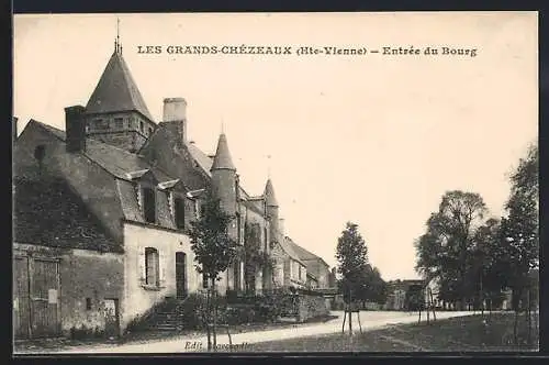 AK Les Grands-Chézeaux, Entrée du Bourg