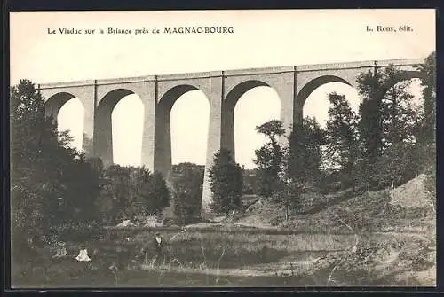 AK Magnac-Bourg, Le Viaduc sur la Briance près de Magnac-Bourg