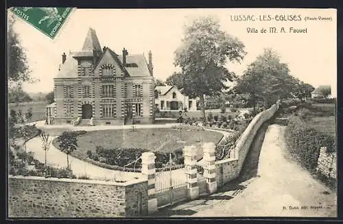 AK Lussac-les-Églises, Villa de M. A. Fauvet