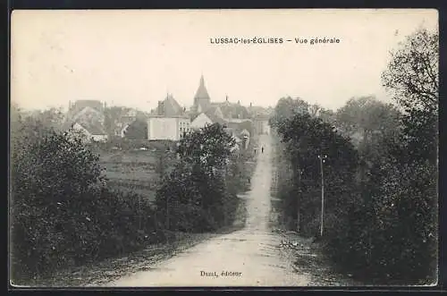 AK Lussac-les-Églises, Vue générale