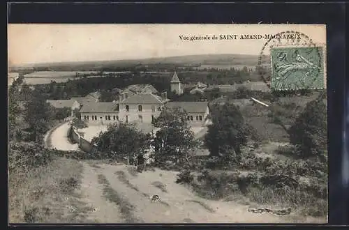 AK Saint-Amand-Magnazeix, Vue générale du village et des environs