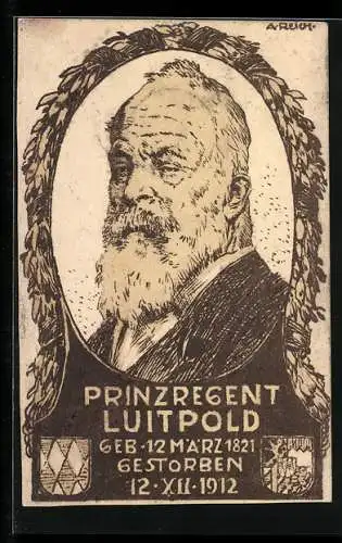 AK Prinzregent Luitpold von Bayern gestorben 1912