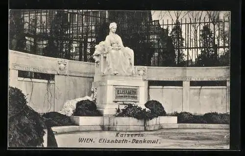 AK Wien, Denkmal Kaiserin Elisabeth (Sissi) von Österreich