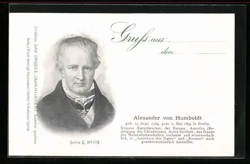 AK Alexander von Humboldt, Naturforscher