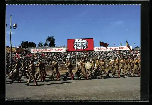 AK Marching Soldiers at Revolution Day Parade