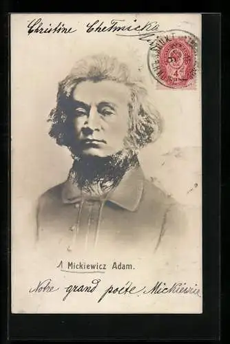 AK Mickiewicz Adam im Portrait