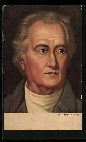 Lithographie Portrait Wolfgang von Goethe