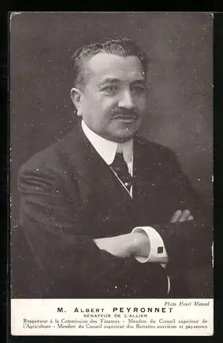 AK M. Albert Peyronnet, Sénateur de l`Allier