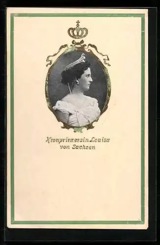 AK Kronprinzessin Louisa von Sachsen