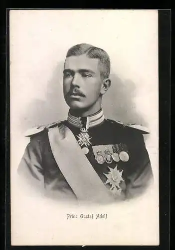 AK Prinz Gustav Adolf von Schweden