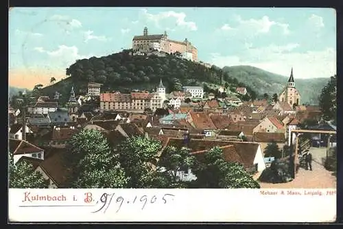 AK Kulmbach i. B., Teilansicht mit Schloss