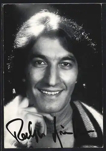 AK Musiker Ralph Bündgen, mit original Autograph