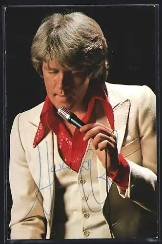 AK Musiker Howard Carpendale auf der Bühne, mit original Autograph