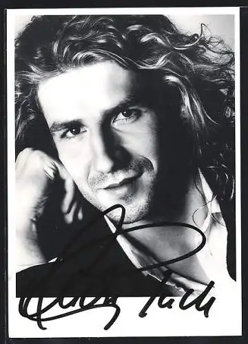 AK Musiker Andre Stade, mit original Autograph