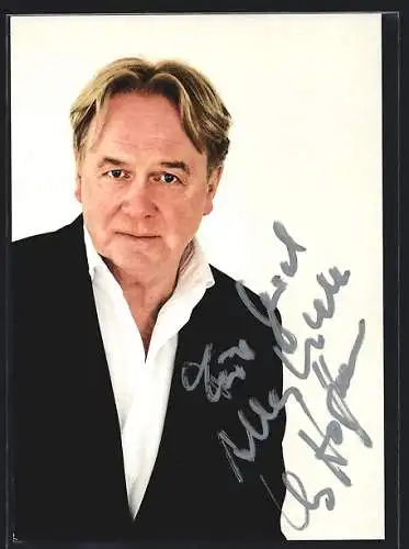 AK Musiker Klaus Hoffmann, mit original Autograph