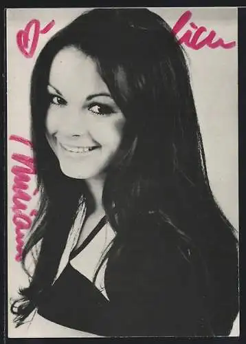 AK Musikerin Miriam, mit original Autograph