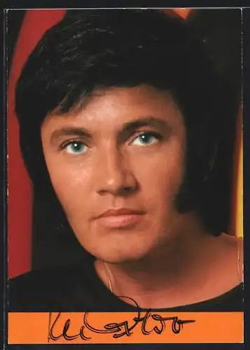 AK Musiker Rex Gildo, original Autograph