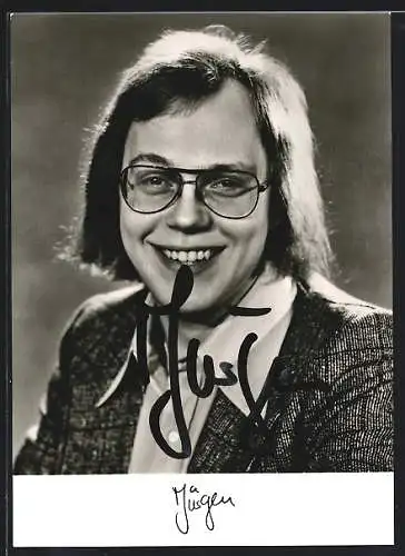 AK Musiker Jürgen mit original Autograph