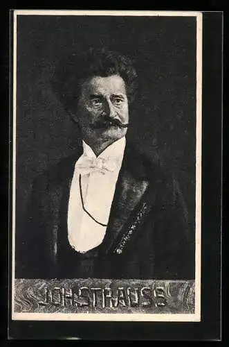 AK Bildnis Komponist Johann Strauss