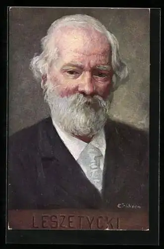 Künstler-AK Portrait Teodor Leszetycki