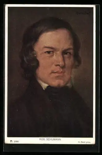 AK Komponist Rob. Schumann, Portrait