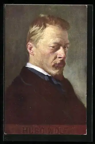AK Portrait von Hugo Wolf, Komponist