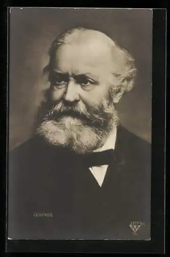 AK Charles Francois Gounod, Portrait des Komponisten