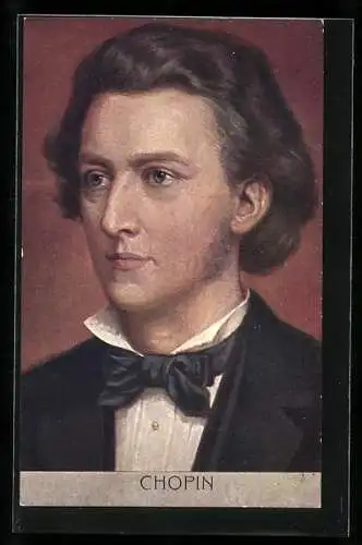 AK Chopin, Halbprofilportrait