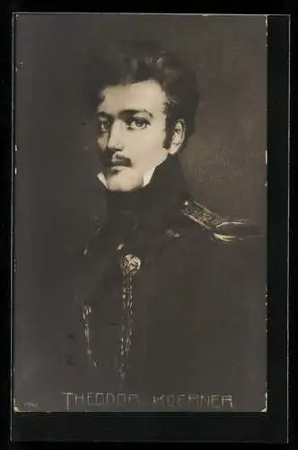 AK Theodor Körner, Portrait in Uniform