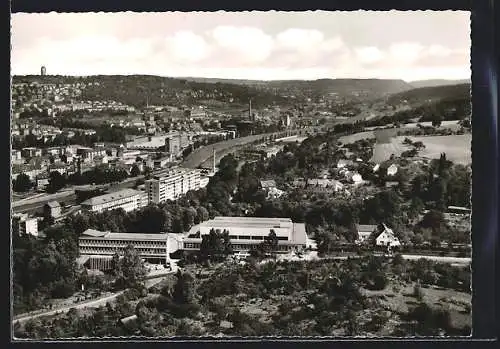 AK Pforzheim, Neue Goldschmiede-Schule u. Städt. Krankenhaus