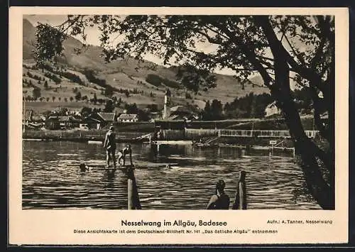 AK Nesselwang im Allgäu, Partie am Badesee
