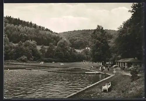 AK Stolberg /Harz, Blick aufs Waldbad