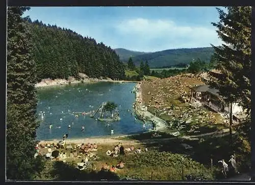 AK Brilon im Sauerland, Freibad Waldsee Gudenhagen