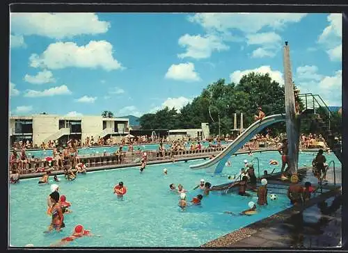AK Kirchzarten /Schwarzwald, Blick aufs Schwimmbad
