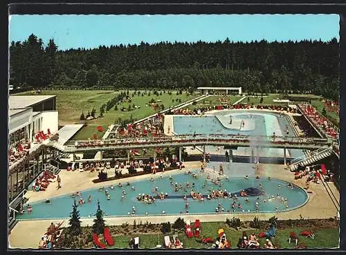 AK Bad Füssing /Niederbayern, Klinik Johannesbad aus der Vogelschau