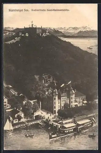 AK Starnberger See, Drahtseilbahn Leoni-Rottmannshöhe