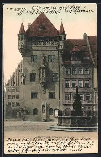 AK Nürnberg, Ansicht vom Nassauerhaus