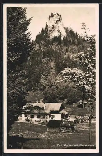 AK Tegernsee, Gasthaus Galaun mit Riederstein