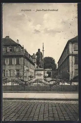 AK Bayreuth, Blick aufs Jean-Paul-Denkmal