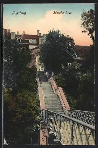 AK Augsburg, Schwedenstiege von unten