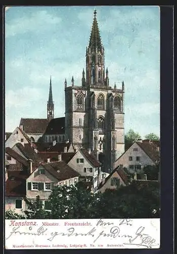 AK Konstanz, Münster, Frontansicht