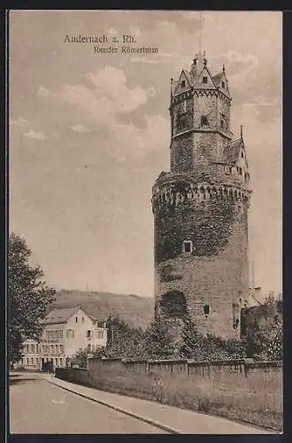 AK Andernach a. Rh., Partie am Runden Römerturm