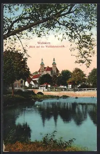 AK Walldürn, Blick auf die Wallfahrtskirche