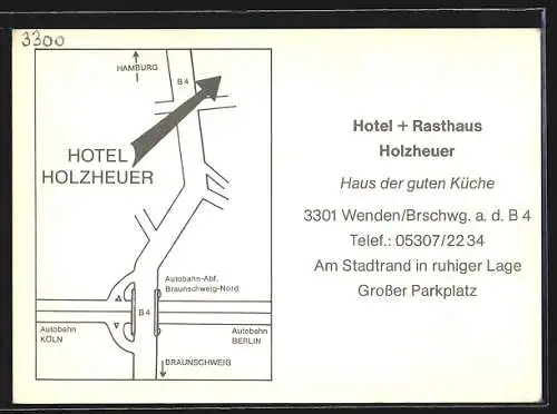 AK Wenden / Braunschweig, Hotel und Rasthaus Holzheuer