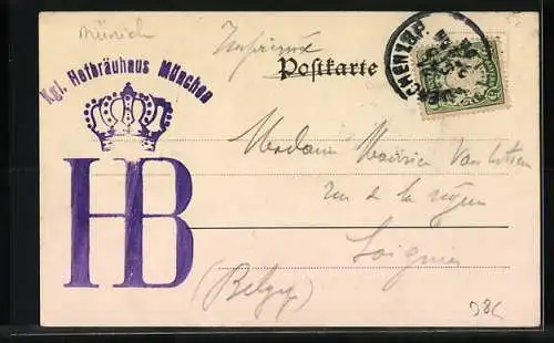 AK München, Kgl. Hofbräuhaus am Platzl